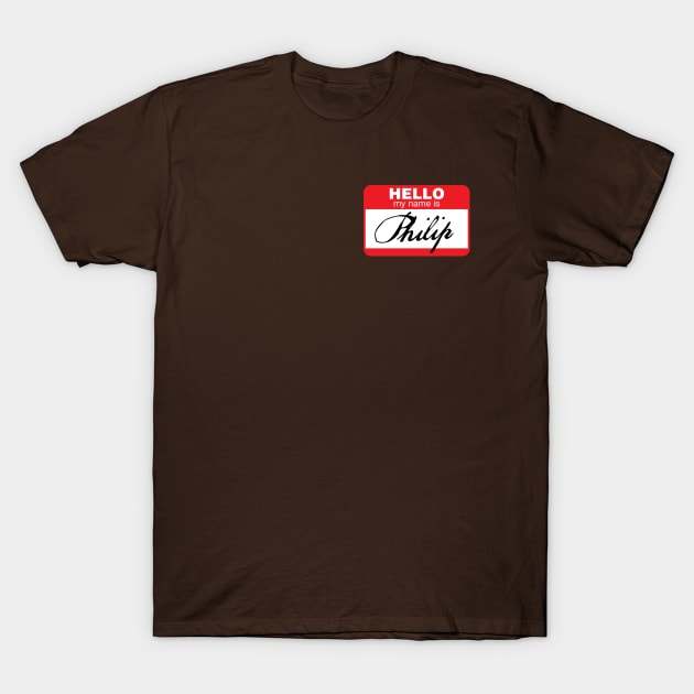 My name is Philip, and I am a poet. T-Shirt by Catlore